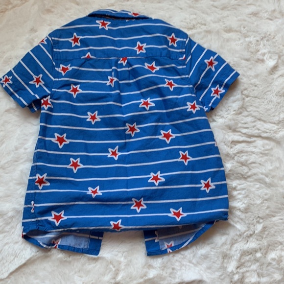 3/$20,  Cat & Jack, Blue button down shirt with pocket, 4T - Picture 5 of 5